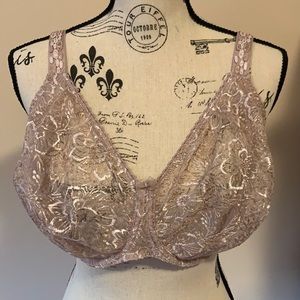 High support lace bra